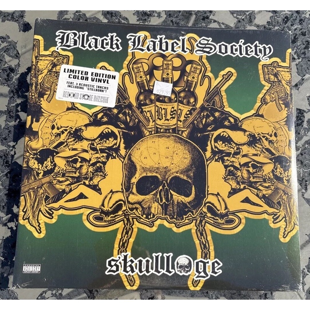 Black Label Society Skullage Translucent Green 2 Vinyl LP RSD 2010 ARM250191 NEW